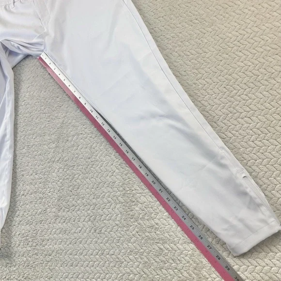 Primo Jogger Pants Mens 32 Regular White Golf Performance Tapered Ankle Zip - Picture 14 of 15